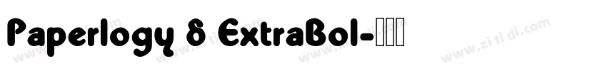 Paperlogy 8 ExtraBol字体转换